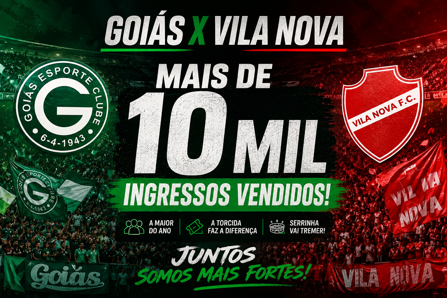 Goiás x Vila Nova: Mais de 10 Mil Ingressos Vendidos