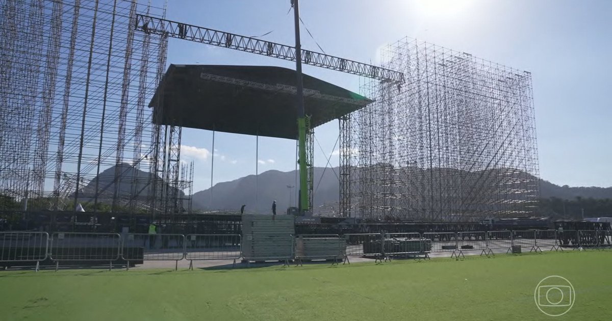 Rock in Rio: megaestrutura do Palco Mundo começa a ser montada