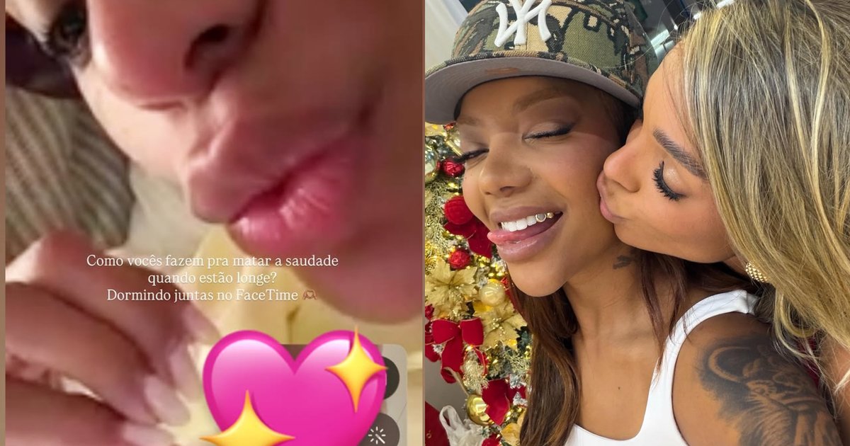 Brunna Gonçalves revela videochamada de 9 horas com Ludmilla: 'Dormindo juntas'