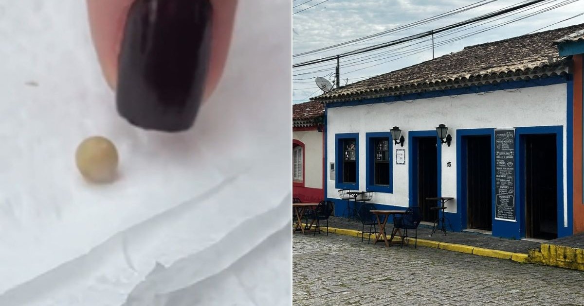 Personal trainer encontra pérola dentro de ostra em restaurante no litoral de SP