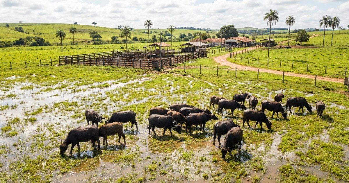 Goiás expande criação de búfalos e lidera rebanho bubalino no Centro-Oeste