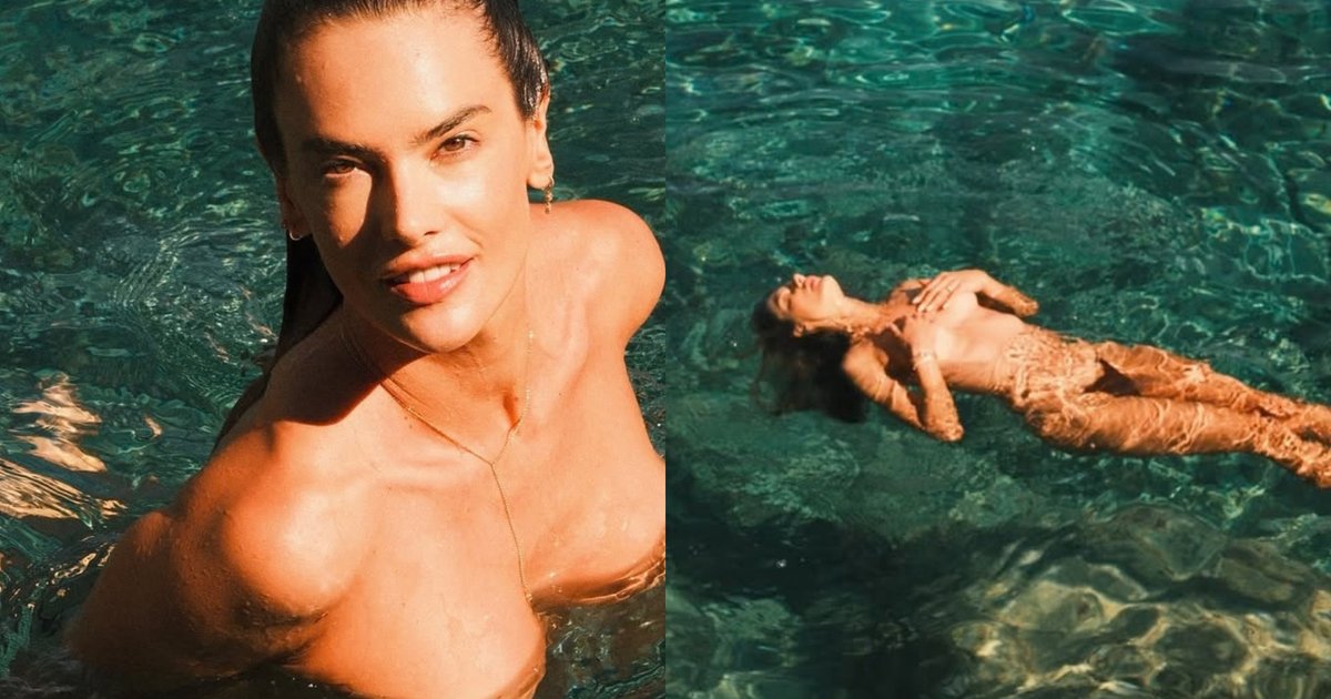 Alessandra Ambrosia posa topless em mergulho e recebe elogios de seguidores