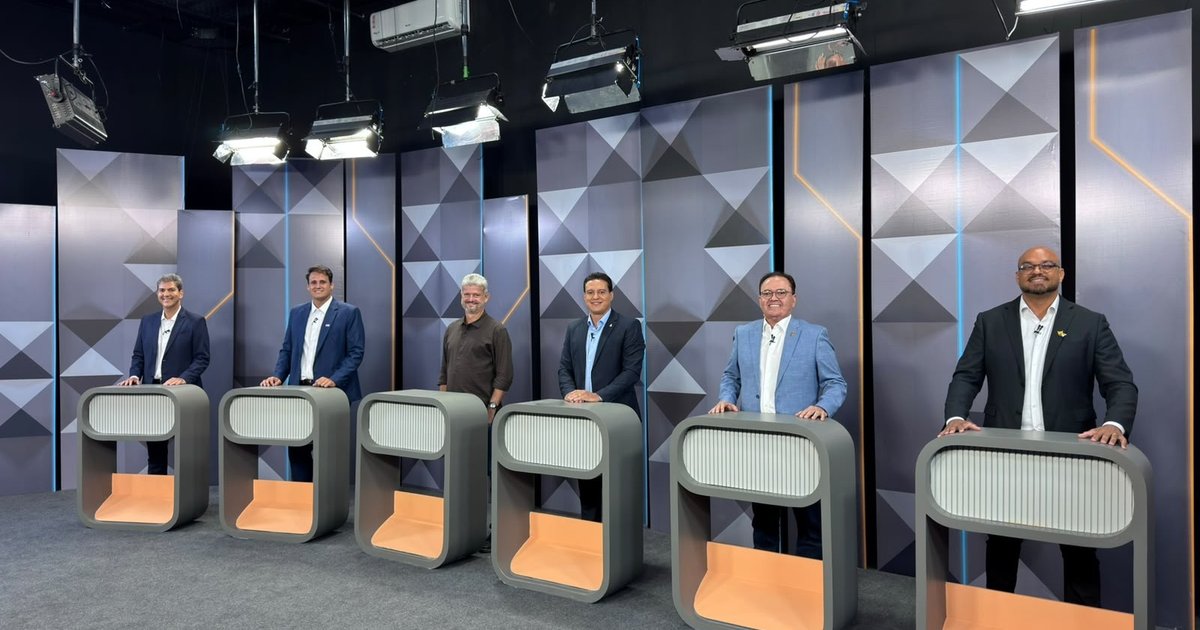 Debate na TV Mirante reúne seis candidatos ao governo do Maranhão