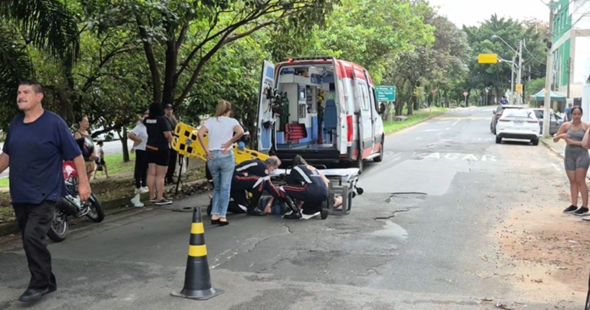 Idoso de 80 anos fica ferido após atropelamento em Campinas (SP)
