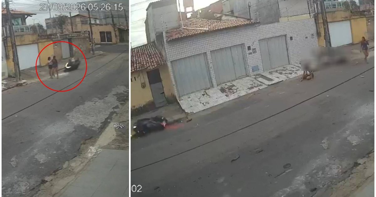 Motociclista morre ao bater em poste após atropelar pedestre em Fortaleza