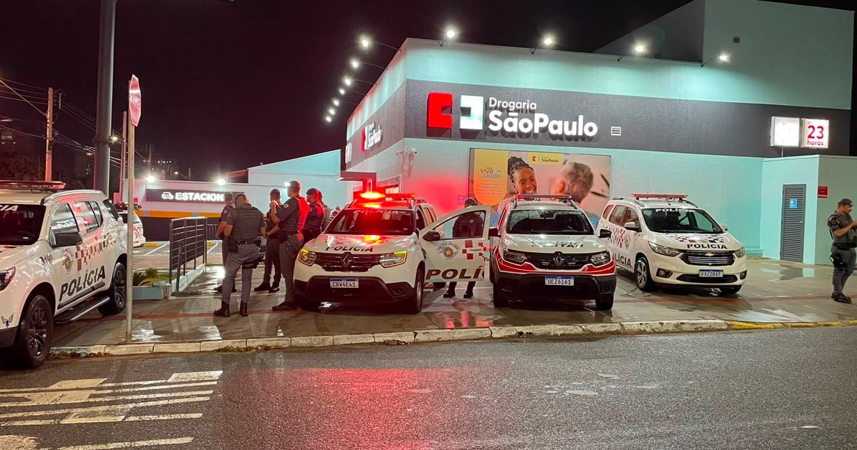 Confronto com a PM deixa assaltante ferido durante tentativa de roubo a farmácia em Campinas