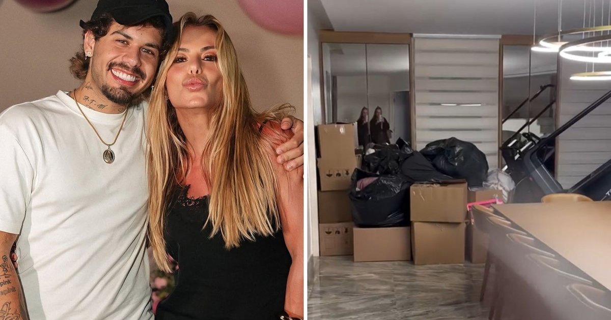 Poliana Rocha se surpreende ao encontrar objetos de Zé Felipe na sala