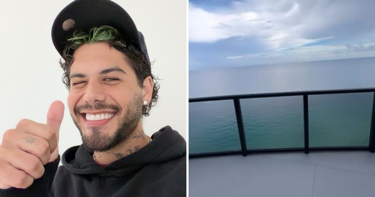 Zé Felipe mostra apartamento em Miami com elevador para carros e vista para o mar