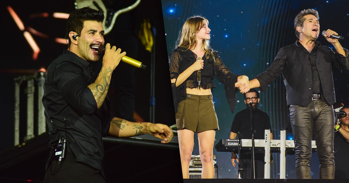Gusttavo Lima mostra bigodudo e Daniel canta com família no Jaguariúna Rodeo