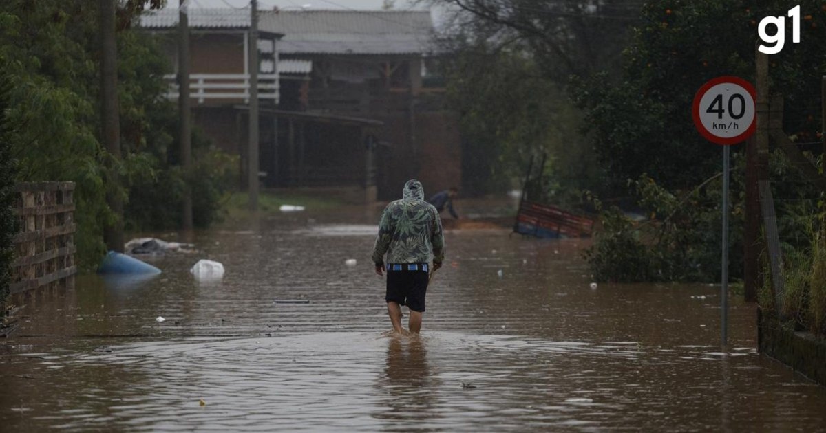 Rios do Rio Grande do Sul atingem cota de inundação e 73 municípios entram em alerta
