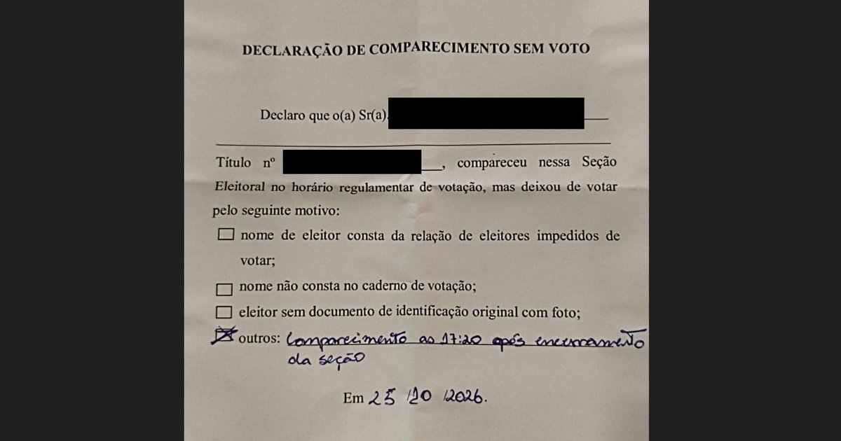 STF prorroga votação até 19h, mas urnas fechadas no Rio impedem eleitores de votar