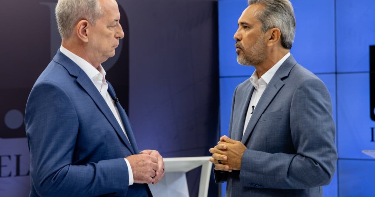 Debate entre Ciro Gomes e Elmano de Freitas na TV Verdes Mares aborda saúde, educação e segurança