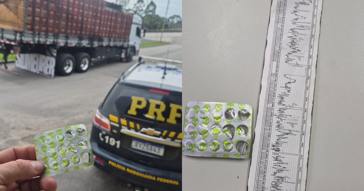 Caminhoneiro é preso na BR-101 após 23 horas ao volante e velocidade de 150 km/h