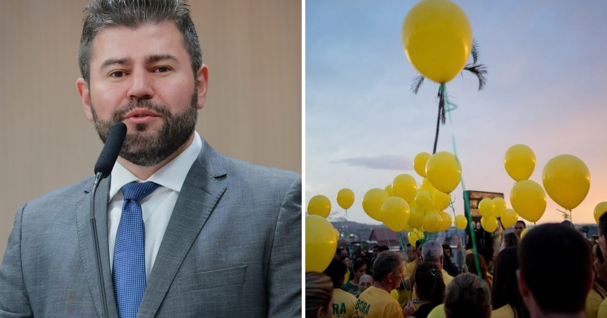 Corpo do deputado Amilton Filho é sepultado em Anápolis com homenagens de bombeiros e balões amarelos