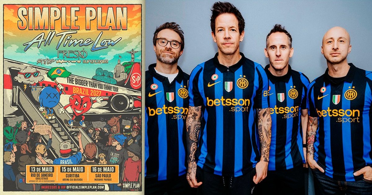 Simple Plan confirma três capitais brasileiras na turnê de 25 anos