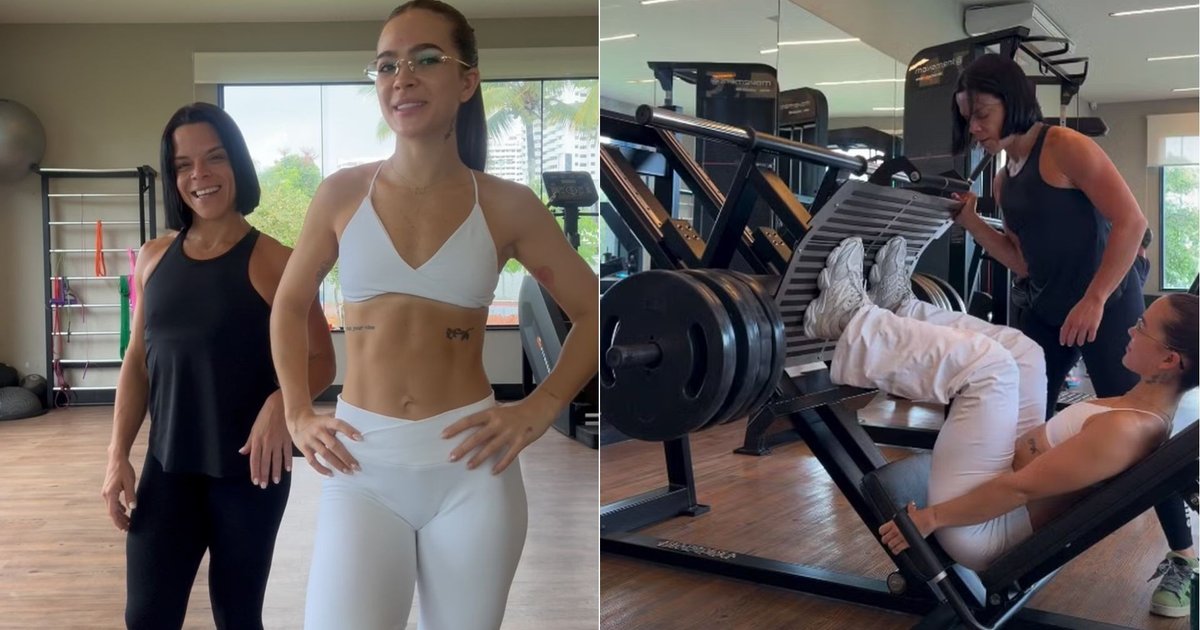 Mel Maia treina com Carol Vaz em vídeo no Instagram