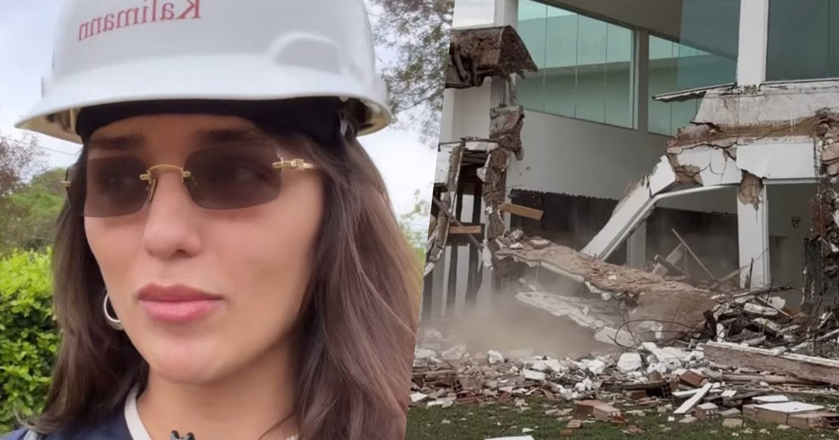 Rafa Kalimann inicia demolição de chácara em Goiânia e anuncia reconstrução