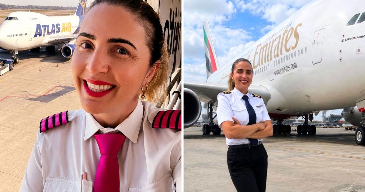 Goiana Tati Mônaco comanda Boeing 737 e compartilha rotina com filhos autistas nas redes