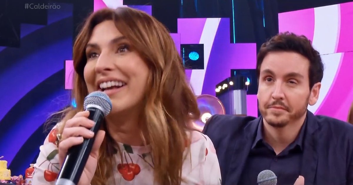 Elenco de Sandy & Junior se reencontra no Caldeirão e revive adolescência na TV