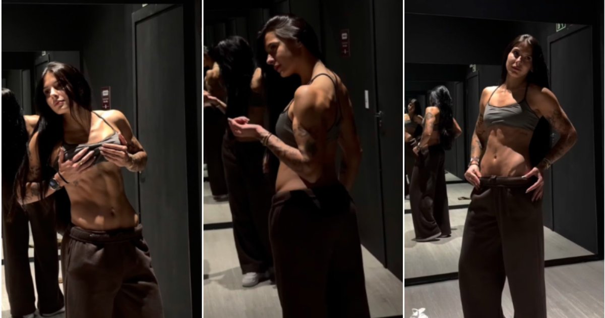 Ana Castela mostra abdômen definido e braços musculosos após treino
