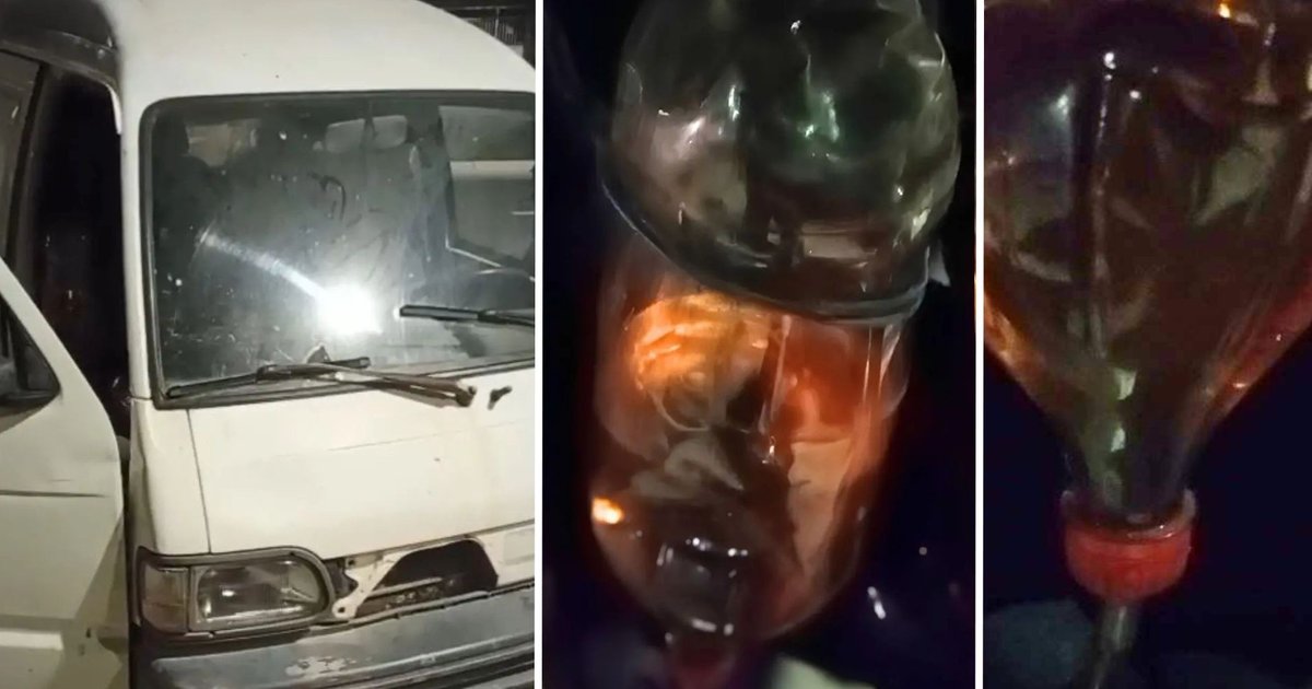 Carro com tanque de garrafa PET é flagrado em Vitória; caso alerta Goiânia sobre riscos