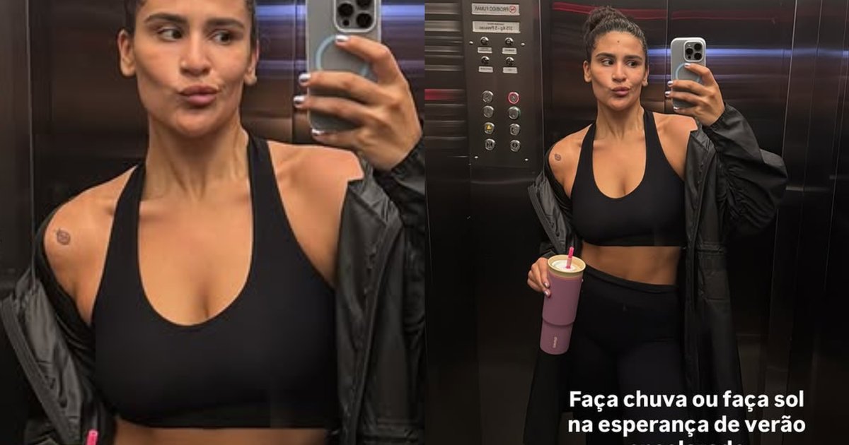 Giulia Costa exibe abdômen definido e reforça foco no verão