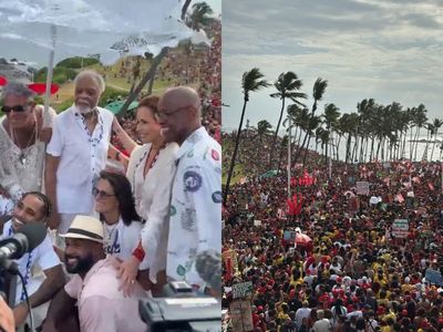 Artistas se unem a ato pró-Lula em Salvador durante carnaval da Bahia