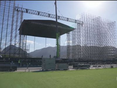 Rock in Rio: megaestrutura do Palco Mundo começa a ser montada