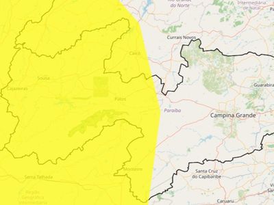 Inmet emite alerta de baixa umidade para 102 cidades da Paraíba