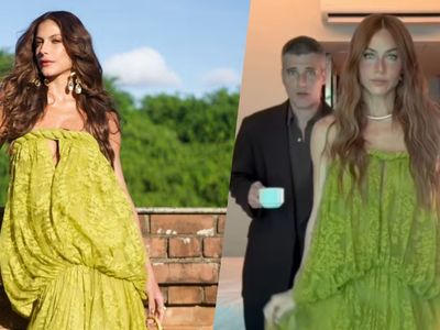 Mari Gonzalez e Giovanna Ewbank usam vestido idêntico no casamento de Juliette