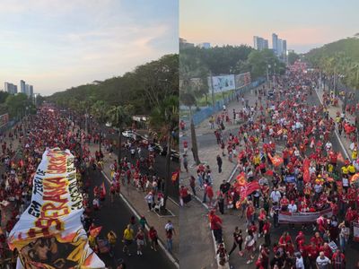 Apoiadores de Lula fazem caminhada em Teresina a uma semana do segundo turno