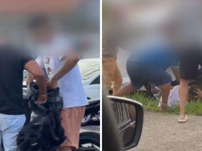 Vídeo flagra roubo de moto em avenida de Campinas; suspeito é espancado e preso