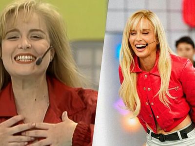 Angélica revive Angel Mix no Domingão e ganha declaração de Luciano Huck
