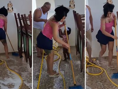 Cardi B é filmada limpando casa da família na República Dominicana