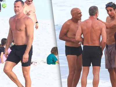 Malvino Salvador e Kyra Gracie curtem domingo de praia na Barra da Tijuca