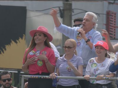Ronaldo Caiado faz carreata em Aparecida de Goiânia e defende escolas de tempo integral