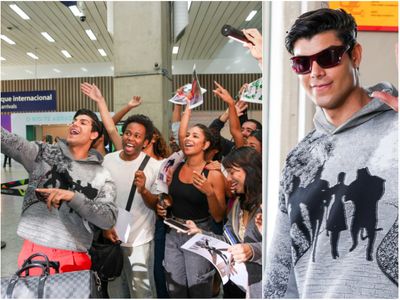 Luca Castellani chega ao Rio para casamento de Giulia Be e Conor Kennedy