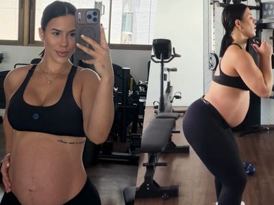 Larissa Tomásia exibe rotina de treinos na reta final da gravidez