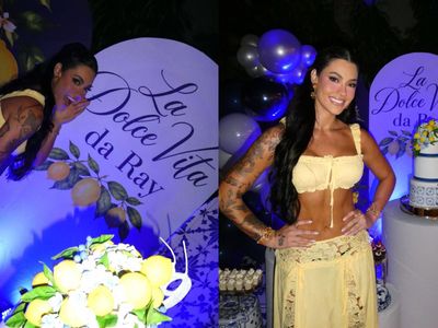 Rayane Figliuzzi completa 29 anos com festa italiana e abdômen definido
