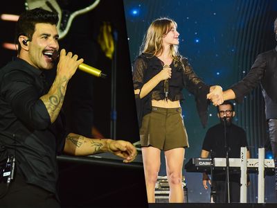 Gusttavo Lima mostra bigodudo e Daniel canta com família no Jaguariúna Rodeo