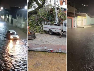 Chuva forte causa alagamentos e desabamentos no extremo sul da Bahia