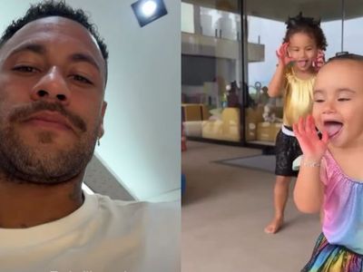 Neymar se derrete ao ver filhas dançando e relembra passagem pela Seleção