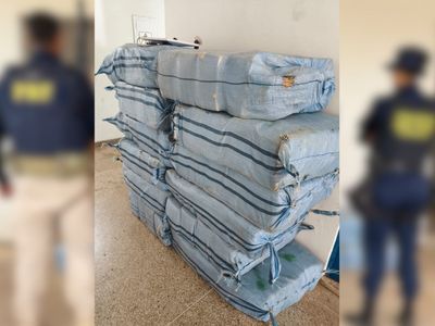 Caminhonete capota em fuga e polícia apreende meia tonelada de drogas em Rondônia