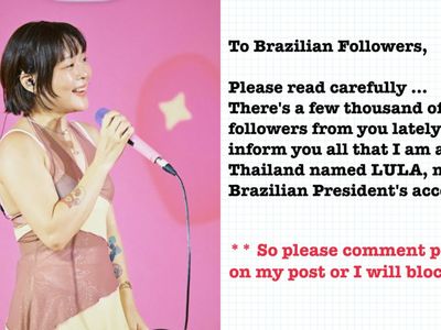 Cantora tailandesa Lula Kanyarat pede educação aos novos seguidores brasileiros