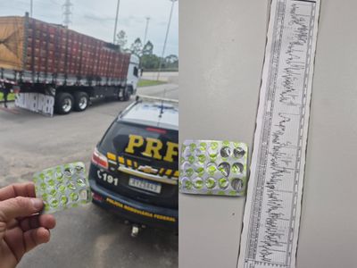 Caminhoneiro é preso na BR-101 após 23 horas ao volante e velocidade de 150 km/h