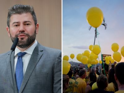 Corpo do deputado Amilton Filho é sepultado em Anápolis com homenagens de bombeiros e balões amarelos