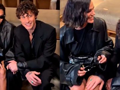 Bruna Marquezine e Shawn Mendes aparecem juntos em desfile da Gucci em Milão