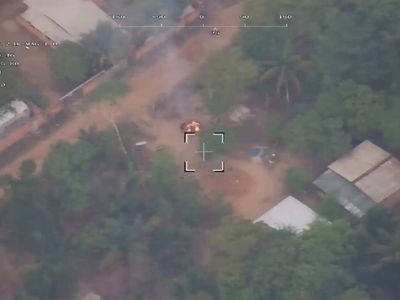 Drone flagra suspeitos ateando fogo em vegetação no interior do Amazonas