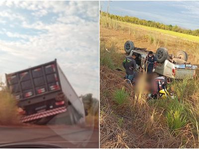 Caminhão e caminhonete colidem na BR-401 em Roraima; não há informações sobre vítimas