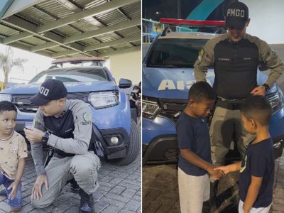 Crianças correm em calçada durante tiros em Ribeirão Preto